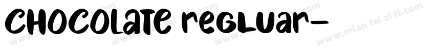 CHOCOLATE regluar字体转换
